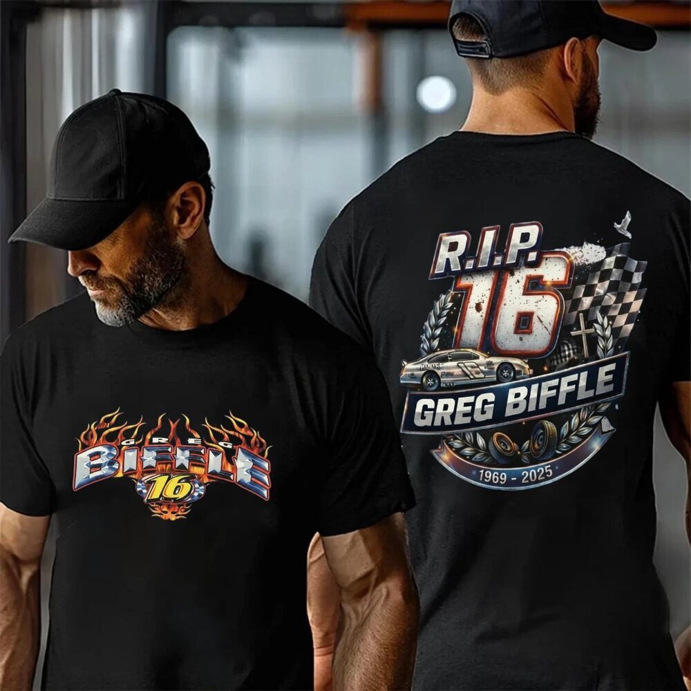 Greg Biffle NASCAR TShirt, 1969-2025 Thanks You For The Memories T Shirt  91